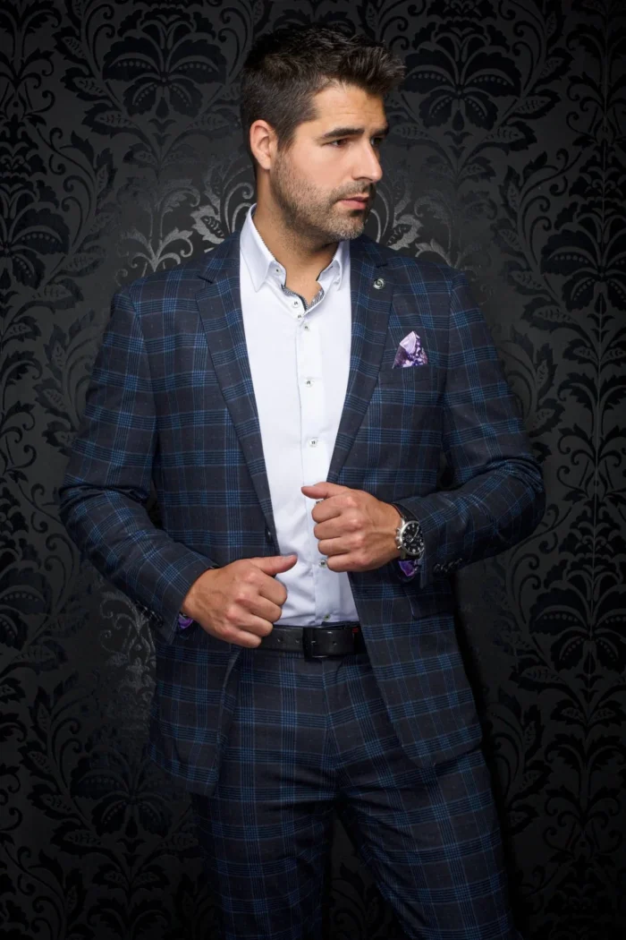 Au Noir Stretch Blazer | Huston Navy - Image 2